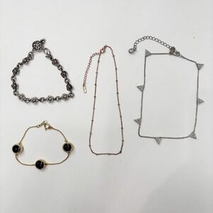 Jewelry Lot 4pc Bracelet Anklet Floral Express Rhinestone‎ Claire's Lulus